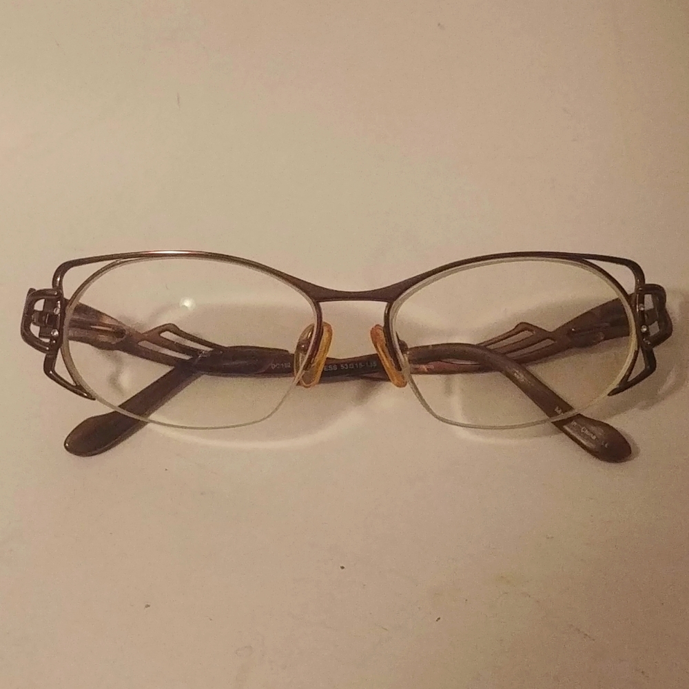 DIAHANN CARROLL for Robinson DC 152 Eyeglasses Copper Metal Frame 53[]15 135